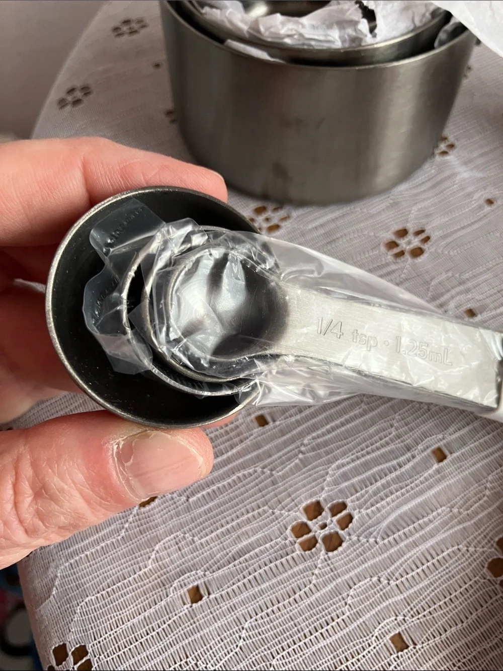 Sur La Table Black & Stainless Measuring Cups and Spoons Set